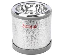 stonylab Vase Dewar, Flacon Dewar Hémisphérique en Verre Borosilicaté avec Base en Aluminium, Profondeur Intérieure 101 mm et Diamètre Intérieur 94 mm, Dewar Flask pour Laboratoire - 250 ml