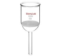 StonyLab Verre Borosilicate Buchner Filtre Entonnoir avec Moyen Fritte Disque (G2), Buchner Filtering Funnel, Diamètre Intérieur de 46mm, Profondeur de 60mm (60ml)