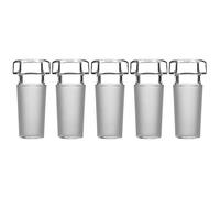 stonylab Verre Bouchon en Verre Creux à Tête Hexagonale, Bouchon en Verre à Tête Hexagonale, Verre Creux pour 24/40 Joint à Joint Extérieur avec Fond Fermé (5 Paquet)