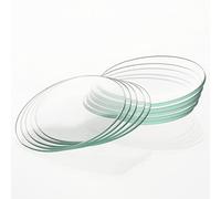 stonylab Verres de Montre Laboratoire, Ensemble de 10 Couvercles en Verre borosilicate avec Bordure Rectifiée de 70 mm Ronde Oblate, Couvercle de Bécher en Verre pour Couvrir les évaporateurs