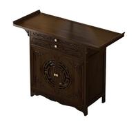 Stoolzfaid Armoire D'Autel,Table D'Autel Bouddhiste,Armoire Sanctuaire De Bouddha,Table D'Autel De Sanctuaire Personnel,Table D'Autel en Bambous,Table D'Autel avec Rangement,pour MéDitation