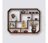 Stoolzfaid éTagèRe Murale pour Exposer des Services à Thé,éTagèRe Murale pour Tasses à Thé,PréSentoir Mural for ThéIèRe,Construction Robuste,Pourle Salon,Le Bureau,Le Salon De Thé