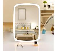 Stoolzfaid Miroir De Maquillage à Poser,Miroir De Table,Miroir De Bureau,Miroir Portable sur Pied,éCran Tactile Miroir De Voyage,Miroir à Maquillage LED,pour Coiffeuse,Salle de Bain,Chambre.