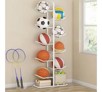 Stoolzfaid Support De Rangement pour Ballon,Support De Football Vertical,Support Ballon Basket,Porte Ballon Basket Amovible,éTagèRes De Rangement pour Balles,Forte Capacité De Charge