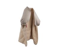 STOOV Huge Hug³ - Couverture chauffante - Sans fil - Technologie de chauffage infrarouge - Pro batterie avec jusqu'à 5 heures chaleur sans fil - 135x180 cm - Woolly - Soft Beige