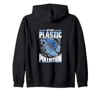 Stop À La Pollution Plastique Gratuit Pollution Plastique Sweat à Capuche
