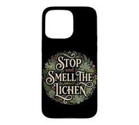 Stop and Smell The Lichen Forest Nature Randonnée Camping Randonnée Coque pour iPhone 15 Pro Max