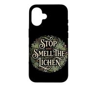 Stop and Smell The Lichen Forest Nature Randonnée Camping Randonnée Coque pour iPhone 16