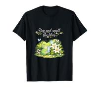 Stop and Smell The Lilies Cottagecore Grenouille T-Shirt