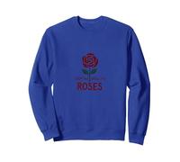 Stop and Smell The Roses Inspiration Floral Sweatshirt, Unisexe pour Adultes, Bleu Royal, XL