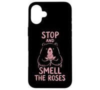 Stop and Smell The Roses Randonnée Camping Nature Lover Coque pour iPhone 16 Plus