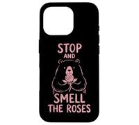 Stop and Smell The Roses Randonnée Camping Nature Lover Coque pour iPhone 16 Pro