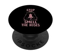Stop and Smell The Roses Randonnée Camping Nature Lover PopSockets PopGrip Adhésif