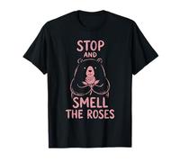Stop and Smell The Roses Randonnée Camping Nature Lover T-Shirt