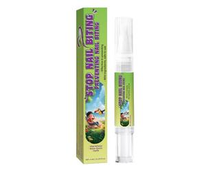 Stop Biting Nails - No chew lacquer, nail care remedy | gentle liquid, Secure brush applicator for home spa women men nighttime routine cuticle wellness daily nursery habit control