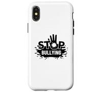 Stop Bullying Empreintes de Mains Anti-Intimidation Coque pour iPhone X/XS