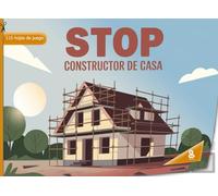 Stop Constructor de Casa - 115 hojas de juego: El clásico juego «Stop» para constructores - juego para entusiastas de la construcción - para su nueva casa