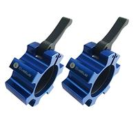 Stop disque aluminium bleu Ø51 mm x2