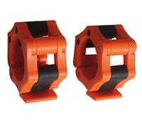 Stop disque barre olympique orange x2