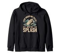Stop Dropping Trash Into The Splash Ocean Pollution - Sweat à Capuche