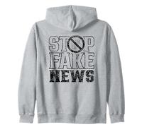 Stop Fake News Journalisme Droits Journalisme Liberté de la Presse Sweat à Capuche