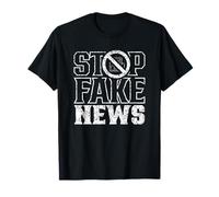 Stop Fake News Journalisme Droits Journalisme Liberté de la Presse T-Shirt