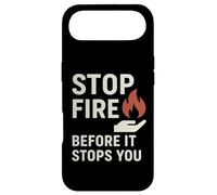 Stop Fire Before It Stopps You, Journée Internationale de la sécurité Incendie Coque pour iPhone Air