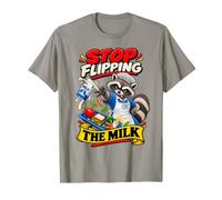Stop Flipping The Milk Lunch Lady Raton Laveur T-Shirt
