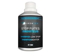 STOP FUITE RADIATEUR | IRONTEK | 300 ml | Anti-fuite radiateur | action immédiate, formule gel aluminium, compatible tous liquides, longue durée | action immédiate, colmatage durable, évite surchauffe