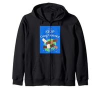 Stop Gang Violence Mains entrelacées Sweat à Capuche