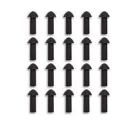 Stop & Go 6075 Lot de 20 Bouchons Champignons pour réparation de pneus pour crevaisons et crevaisons - Longueur 2,5 cm x diamètre de la Tige 1,2 cm (Bouchons Uniquement)