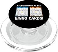 Stop Looking at My Bingo Cards Cartes de Bingo PopSockets PopGrip pour MagSafe