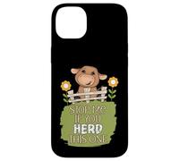 Stop Me If You Herd This One Funny Blague Highland Cow Coque pour iPhone 14 Plus