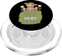 Stop Me If You Herd This One Funny Blague Highland Cow PopSockets PopGrip pour MagSafe