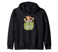 Stop Me If You Herd This One Funny Blague Highland Cow Sweat à Capuche