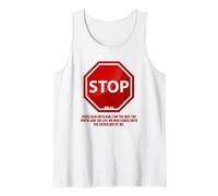 Stop - No Man Comes to The Father John 14:6 Warning Sign Débardeur
