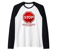 Stop - No Man Comes to The Father John 14:6 Warning Sign Manche Raglan