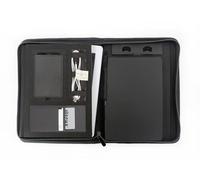 Stop Ocean Plastic MAUPITI 46225 Porte-documents à fermeture éclair au format A5 avec support pour tablette, compartiments pour cartes de viste, compartiment multifonction, dossier d'affaires, env.