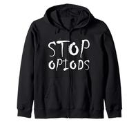 Stop Opiods - End The Opiod Epidemic - Anti Drugs Opiates Sweat à Capuche