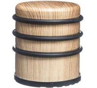 JJA Cale-porte 5five Lock' Dis – Bois naturel avec anneaux de protection en caoutchouc