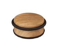 - Stop Porte en Métal "Bas" 10cm Naturel & Noir