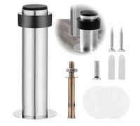 Stop Porte,Tadpolez Butée de Porte en Acier Inoxydable Murale/Sol, Bloc Porte Adhésif Anti-Choc & Réduction de Bruit, Protection Murs/Meubles sans Perçage