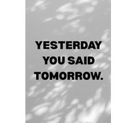 Stop Procrastinating: A Daily Action Notepad to Help You Get Things Done: Simple Daily Action Notepad for Task Management, Time Blocking, and Ending Procrastination