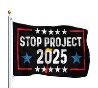 Stop Project 2025 Trump's Project Tapisserie d'extérieur Happy Tapisserie pour dortoir, décoration intérieure et extérieure pour porche, 9,1 x 1,5 m, cadeaux d'anniversaire pour homme