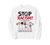 Stop Racism It's Okay to Be Asian Black Arab Normal American Sweatshirt