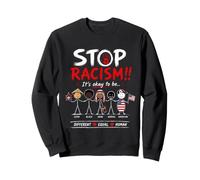 Stop Racism It's Okay to Be Asian Black Arab Normal American Sweatshirt