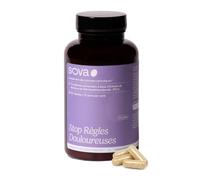 Stop Règles Douloureuses - Confort Menstruel - Crampes Abdominales & Douleurs de Règles - Achillée Millefeuille, PEA, Camomille - Complément Alimentaire Femme - 4 Gélules/Jour - SOVA (3 cycles)