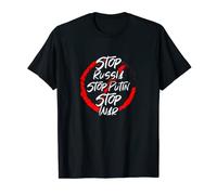 Stop Russia Stop Poutine Stop War | National Freedom Advocacy T-Shirt
