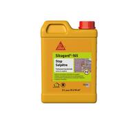 SIKA - Traitement bactéricide contre le salpêtre - Sikagard 165 Stop Salpêtre - Int/Ext - Multisupports - Bloque l'humidité - Prêt à l'empoi - Blanc laiteux - 2L