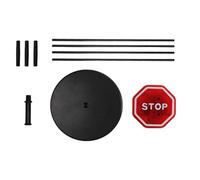 Stop Sign - LED Flashing Warning Stop Signs with Stand Sensor, Sound Alert Safety Signal Signs, Parking Garage Traffic Light Sign, for Home Driveway Road Pathway Mall Outdoor Driver Safety Use
